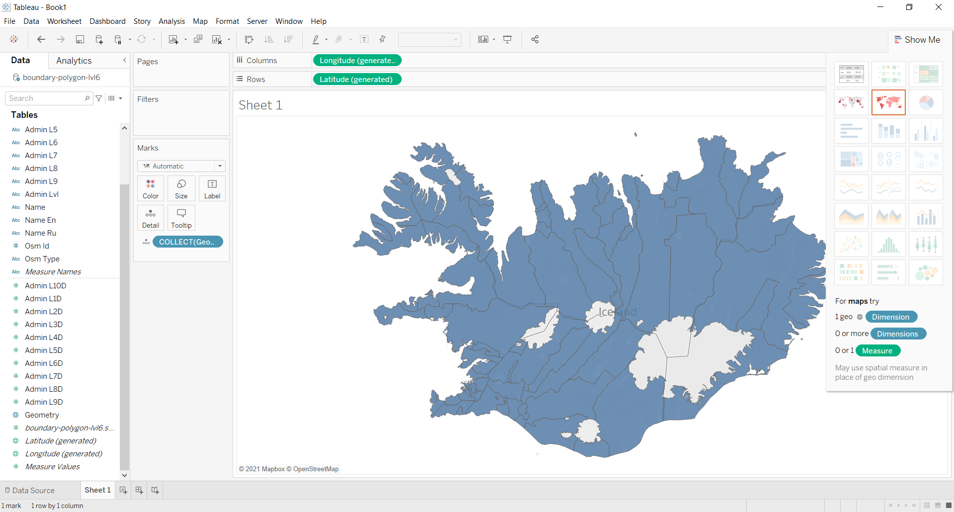 How to load layer into Tableau